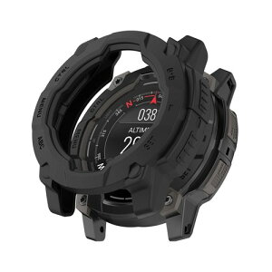 �K�[�~�� Instinct3 AMOLED �p �V���R���P�[�X 50mm �Ή� �J�o�[ HUKWIMO�ϏՌ����b�V���\�� �����y�� ��ʕی�t�B�����Ȃ�(�h��/�h�o/�X�|�[�c/����p)[�u���b�N ��]