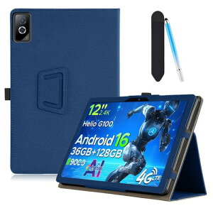 For DOOGEE Tab G6 Pro �P�[�X �J�o�[ 12�C���` �y���z���_�[�ƃ^�b�`�y��HUKWIMO �X�^���h�@�\�t�� ���C�z�� ���^ ���y�� �S�ʕی� ����PU �X�N���b�`�΍� �ω��� �ϋv�� DOOGEE Tab G6 Pro �Ή�[�u���[]