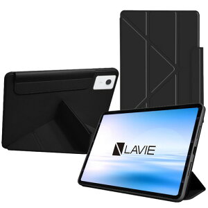 For NEC LAVIE Tab T12N(T1275/LAS) �P�[�X 12.1�C���` ���C�z�� �^�u���b�g�J�o�[ �ی�P�[�X HUKWIMO �X�^���h�@�\�t�� ���^ �S�ʕی� ����PU �X�N���b�`�΍� �ω��� �ϋv�� NEC LAVIE Tab T11N �Ή�[�u���b�N]