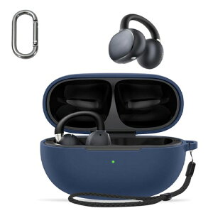 For Earfun Clip 2 �P�[�X �J�o�[ HUKWIMO �J���r�i�t��+�X�g���b�v�t�� �ϏՌ� �h�� �h�o �����[�d�\ �S�ʕی� �L�Y�h�~ Earfun Clip 2 �Ή� [�u���[ ��]