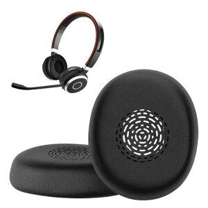 kwmobile 2x �w�b�h�z���J�o�[ Jabra Evolve 10�Ή� �����p�C���[�p�b�h - �N�b�V���� PU���U�[ ���F