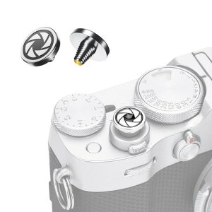 JJC �V���b�^�[�{�^�� ������ �x�m�t�C���� X-T30 III X-E5 X half GFX100RF X100VI X-T50 X-T5 XT5 X-T4 XT4 X-T3 X-T2 X-T20 X-PRO3 X-PRO2 X100V X100F X-E4 XE4 X-E3 �ȂǃJ�����ɑΉ� �V���o�[ / �S�[���h