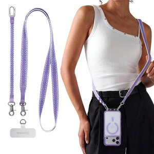 CASEKOO 2026�V�d�l 2-in-1�X�g���b�v �X�}�z�X�g���b�v �V�����_�[ ���X�g�X�g���b�v �S�@��Ή�LinKOO �u�b���N �V���o�[ / �p�[�v�� / �u���b�N