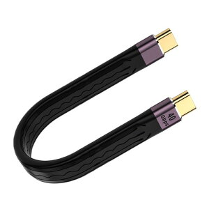 YFFSFDC Type CtoC �P�[�u�� ��13.5cm �Z�� USB�P�[�u�� Mac Book Pro Nintendo Switch Nexus 6P 5X Sam sung Galaxy S8 L G G5 V20�Ȃǂ�Type C�f�o�C�X�ɑΉ� 40Gbps�����f�[�^�]��PD�Ή�100W/5A�}���[�d 8K@60Hz�f���o��