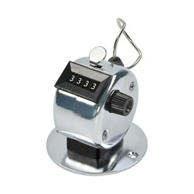 SZSL 数取器 カウンター 手持式 金属製 機械式 カウント 4桁 手動測定 リセット可能 小型 防水 軽量 携帯便利 スポーツ競技用 シルバー