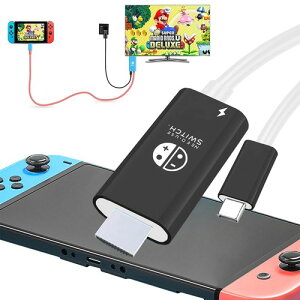 Switch �h�b�N �����P�[�u�� 4K1080P�𑜓x/TV���[�h Type C HDMI �P�[�u���t�� �X�C�b�` �h�b�N �x���Ȃ� �e���r�ڑ��o�� ���@�\ �y�ʉ������^�ѕ֗� PD�[�d100W �X�C�b�`/Switch OLED/�m�[�g�p�\�R��/�^