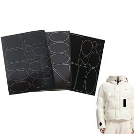 ダウンジャケット パッチ ナイロン用補修シート 自己接着 防水 衣類修理 ナイロン補修シート 補修布 幅服の補修に 貼付パッチ 貼るだけ 3枚セット