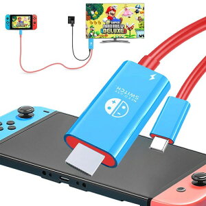 Switch �h�b�N �����P�[�u�� 4K1080P�𑜓x/TV���[�h Type C HDMI �P�[�u���t�� �X�C�b�` �h�b�N �x���Ȃ� �e���r�ڑ��o�� ���@�\ �y�ʉ������^�ѕ֗� PD�[�d100W �X�C�b�`/Switch OLED/�m�[�g�p�\�R��/�^