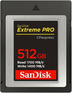 CFexpress Type B 512GB �ő�ǎ�葬�x 1700MB/�b SanDisk Extreme PRO SDCFE-512G-GH4NN [���s�A���i]