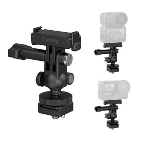SmallRig �{�[���w�b�h�N�C�b�N�����[�X�T�|�[�g(DJI Action 6 / Nano�p)�A�R�[���h�V���[�x�[�X��1/4�l�W�t�� 6396