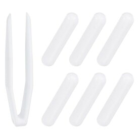 PATIKIL 6個セット マグネチックスターラー 8mm x 35mm PTFE製 磁気スターラーバー -180°C~250°C 耐食性 タイプC