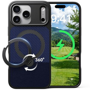 CASEKOO Pro �p �P�[�X 2026�ō������_360�x��] 360°��]�X�^���h���� MagSafe�Ή� 360°�S���ʕČRMIL�K�i �ϏՌ� �c�����Ή� ���ϋv �w��h�~ ����~�� 6.3�C���`/6.9�C���` MagicStand �p�[�v��