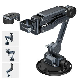 SmallRig ミニショックアブソーバーアーム 4真空吸盤 ダブルスプリング 油圧ダンピング DJI GoPro Insta360用 5123 吸盤アーム