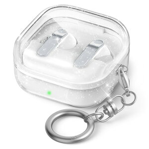 AhaStyle Samsung Galaxy Buds4/4 Pro�p ���ϖh�~TPU �N���A / �N���A�I�����W / �N���A�V���C�� / �N���A�u���b�N Pro�p�N���A�P�[�X