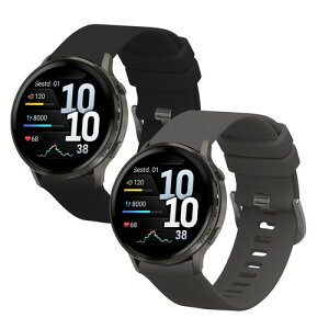 kwmobile 2x �����o���h Garmin Venu 4 41mm�Ή� �x���g - �V���R���o���h �\�t�g TPU �ϋv�� �p�X�e���O���[��/ �p�X�e���O���[�� / �A���e�B�[�N�s���N / ���F / �O���[ ���F/�O���[