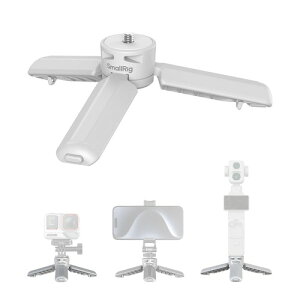 SMALLRIG �����^�b�`�I�[�v���~�j�O�r�X���[���O���b�v DJI Osmo Pocket 4P 4 3/Action 6/5 Pro�p Insta360 LunaUltra�p GoPro�p �f�X�N�g�b�v�X�^���h �r�f�I���C�g//�J�����p 1/4�C���`-20�l�W�t��