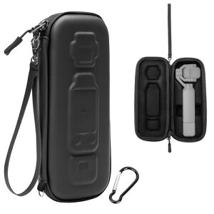 JJC DJI Osmo Pocket 4P�p�L�����[�o�b�O ���[�P�[�X Pocket 4P�{�f�B�����n���h�������[�\ �X�g���b�v�J���r�i�t��