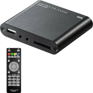 24�Z�b�g�T�����_�C���N�g 4K�Ή� ���f�B�A�v���[���[ USB������/SD�J�[�h�Ή� HDMI/RCA�o�� MP4�Đ� 400-MEDI023
