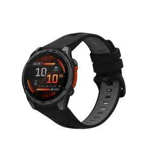 kwmobile �����x���g Garmin Epix 2 / Instinct 3 45mm Fenix 8 47mm�Ή� �o���h - �V���R���o���h �\�t�g TPU �ϋv�� ���F/ ���F / �O���[ / ���F / �ԐF ���F/�O���[ ���F/�ԐF
