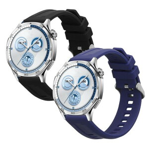 kwmobile 2x �����o���h Huawei Watch GT6 Pro 46mm / GT5 46mm�Ή� �x���g - �V���R���o���h �\�t�g TPU �ϋv�� ���F/ ���F / ���F / �x�[�W�� / ���F / ���F ���F/�x�[�W�� ���F/���F