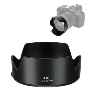JJC �����Y�t�[�h �L���m�� Canon ES-73B �݊� �t�� �Ԍ` Canon RF 45mm F1.2 STM�Ή� �u���b�N JJC-LH-ES73BT