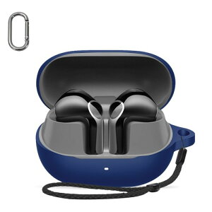 For SOUNDPEATS Air6 HS �P�[�X �J�o�[ HUKWIMO �J���r�i�t��+�X�g���b�v�t�� �ϏՌ� �h�� �h�o �����[�d�\ �S�ʕی� �L�Y�h�~ SOUNDPEATS Air6 HS �Ή� [�u���[ ��]