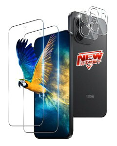�Ή� Redmi Note 17 Pro Max 5G �K���X�t�B���� �ی�t�B���� + �J�����ی�t�B���� �d�x9H �ϏՌ� �S�ʕی�