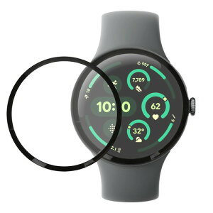 kwmobile 2x Google Pixel Watch 3 45mm�Ή� �ی�t�B���� - ��ʕی� �ی�V�[�� �X�}�[�g�E�H�b�` �w��h�~ �ȒP���� - ���h�~ ����