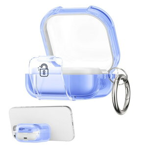 kwmobile �ی�J�o�[ Samsung Galaxy Buds 4 / Pro�Ή� �P�[�X - �C���z���P�[�X �X�}�z�X�^���h�@�\�t TPU �F ���� / �u���[