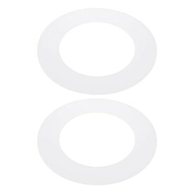 PATIKIL 内径108 mm 外径170 mm プラスチックトリムリング 2個 パティ オライト グーフリング クッション 円形 ライトカバー 照明器具 パティ オ壁埋め込み式ダウンライト用 半透明クッションホ
