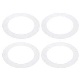 PATIKIL 4個 内径115 mm 外径160 mm プラスチックトリムリング ライトカバー 照明器具 パティ 半透明クッションホワイト