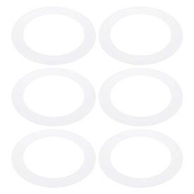 PATIKIL 6個 内径96 mm 外径132 mm プラスチックトリムリング パティ オライト グーフリング クッション 半透明クッションホワイト