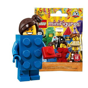 ���S(LEGO) �~�j�t�B�M���A�V���[�Y 18 ���S�u���b�N�K�[�����J���b LEGO Collectable Minifigures Series 18 Brick Suit Girl 71021-3