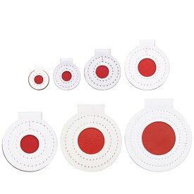 PATIKIL マイクロファイバーブルズアイターゲット2-8cm 7個競技ゲームターゲット射撃練習布パッドディスク精度トレーニングツールアウトドアハンティングアクセサリー