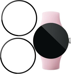 HKKAIS Watch 41mm/45mm �p �ی�J�o�[ �t����� �P�[�X �ی� �t�B���� 2- Google Pixel Watch 3 41mm/2-Google Pixel Watch 3 45mm/2-HUAWEI WATCH GT5 Pro 46mm �K���X�t�B���� �t���J�o�[ 46mm�p