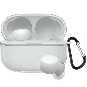 TOORQR For LinkBuds S WF-LS900N �P�[�X �J�o�[ linkbuds s wf-ls900n �V���R���f�� �ی�J�o�[ �h�� �h�o �����h�~ �L�Y�h�~ �S�ʕی� �y�� �J���r�i�t�� �N���A / �O���[�� / �z���C�g TPU�f��