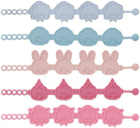 スケーター(Skater) シリコーン 虫よけ チェーン ブレスレット リング 5本入 虫除け 対策 モンチッチ ZMYC1-A