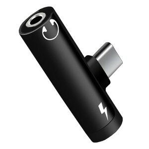 Type-C to 3.5mm �C���z�� �ϊ��A�_�v�^�[ 2in1 �C���z���W���b�N�A�_�v�^�[ ���y�����Ȃ���[�d�ł� ���y/�ʘb ���ʒ��߉\ iPad Pro/Galaxy/Xiaomi/HUAWEI�Ȃ�Type-C�|�[�g�̃f�o�C�X�ɑΉ�