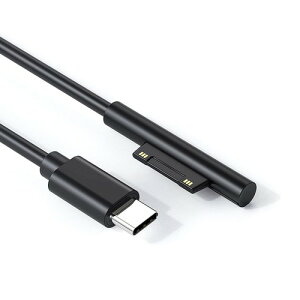 SZSL Surface �[�d�P�[�u�� USB-C to USB-C�[�d��45W 15v�ȏ� PD�[�d�[�d�킪�K�v 15V/3A 45W �}�C�N���\�t�g Pro 7/6/5/4/3/X, Go1/2, Laptop 1/2/3/4 Book �^�u���b�g�Ή� 1M/1.5M/1.8M