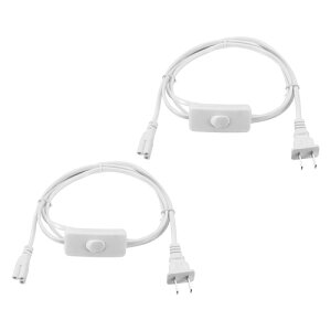 PATIKIL T5 T8 LED�`���[�u ���C�g�p�d���R�[�h 2�{1.5M / 5FT�����P�[�u�����C���[�R�l�N�^�[ �I���I�t�X�C�b�`�t��