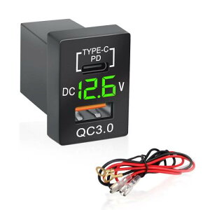 Palumma g^Ԍnp d\Pbg QC3.0 }[d USB|[g + PD Type-C ԍڋ}[d USB|[gg^Ԍnp2|[g[d ݓd LEDdv\ 12/24VԑΉ ()