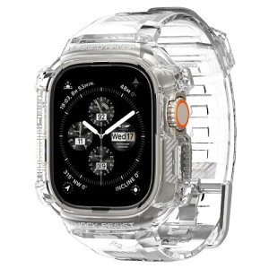 Spigen Apple Watch 49mm ̌^oh Apple Watch Ultra2 / Ultra Ή ϏՌ PC TPU d\ X|[coh  Ռ z ϋv h~ MbhEA[}[Ev ACS05461 (NX^ENA)