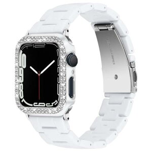 oh{P[X Zbg ΉApple Watch Series 8 41mm/7 41mm oh AbvEHb` 8 2022 Jo[ +PCގ ȃfUC CXg[t  ȒP Apple Watch 41mm یJo[iz