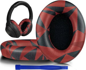 SOULWIT �C���[�p�b�h �C���[�N�b�V���� �����p Sony WH-1000XM3 (WH1000XM3) �I�[�o�[�C���[�w�b�h�t�H�� �ɑΉ� (���b�h�X�g�[��)