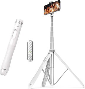 ATUMTEK X}zOr B_ 130cmO^Cv ZtB[X^h A~ [d BluetoothRt 360x]Ή YouTube Vlog TikTok ^ ʐ^^p IV zCg