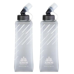TRIWONDER TPU ܂肽  {g EH[^[{g X|[c{g jO }\ TCNO oR nCh[V \tg{g Soft Water Bottle (O[ 420ml - 2)