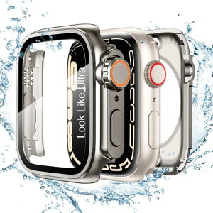 TALENANA for Apple WatchP[X 45mm/44mm/41mm/40mm uApple Watch Ultra 2/Ultraɕϐg h series 9/8/7/SE/6/5/4 tیtB+یP[X+wʃP[X3 in 1fUC ̌^ Sʕی tی h 