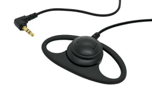 F-Factory 耳掛け式 オープンイヤー型 ステレオ 片耳 イヤホン 5m (ブラック/黒) テレビ・ラジオ・音楽用 3.5mm L型/L字 ステレオミニプラグ 片耳イヤホン/FNT-EPS-M5