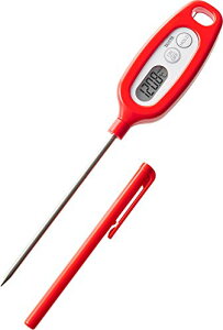 タニタ Tanita 温度計 料理 調理 IPX7 防水 -50~250度 レッド TT-508N RD はかった温度を記憶 スティック温度計