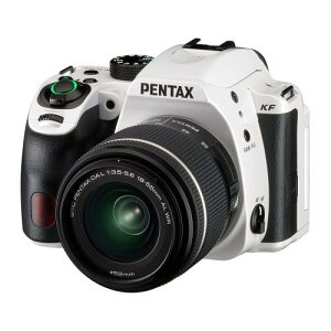 PENTAX KF レンズキットDAL18-55mm WR クリスタルホワイト APS-Cデジタル一眼レフカメラ 視野率100%光学ファインダー2424万画素 ボディ内手ぶれ補正機構 水・埃に強い防塵防滴対応 全天候型・アウト